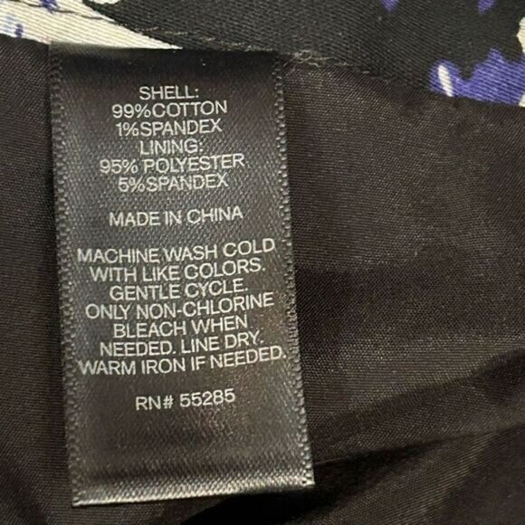 Express women’s floral‎ blue pencil skirt size 10 - Picture 6 of 8